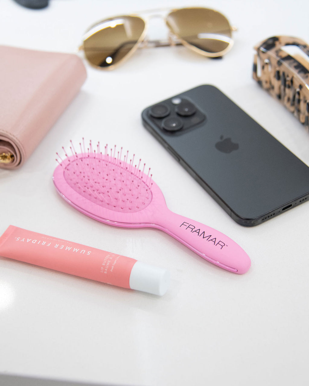 Mini Detangle Brush - Pink