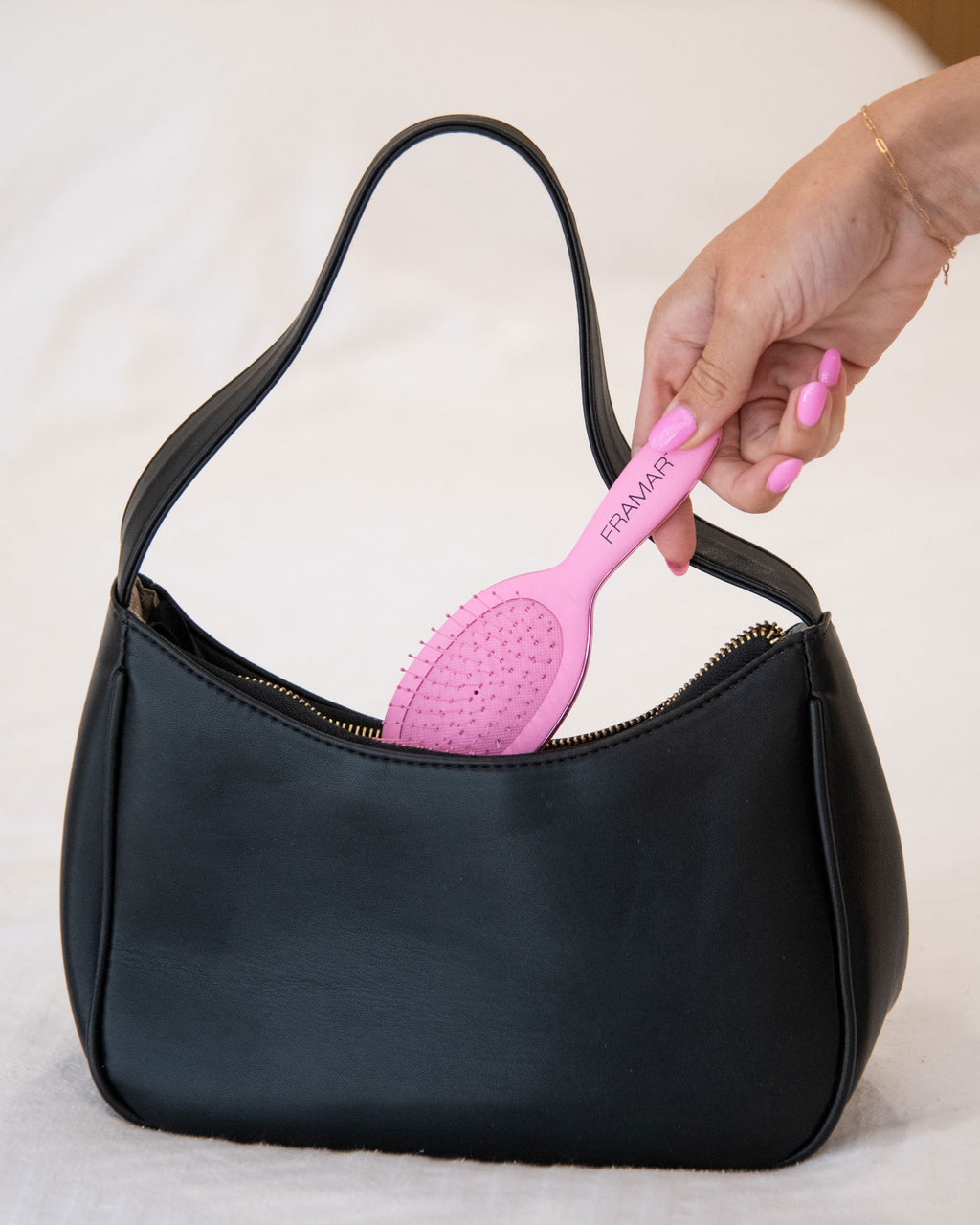 Mini Detangle Brush - Pink