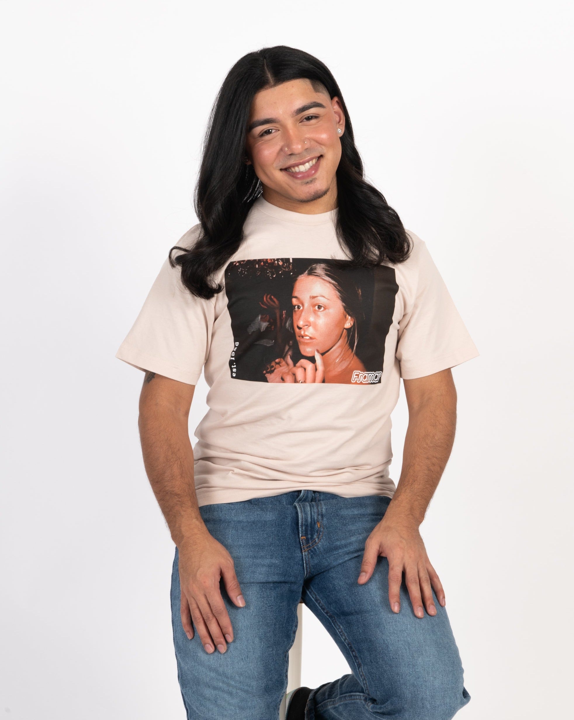 Vintage Maria Tee - Tan