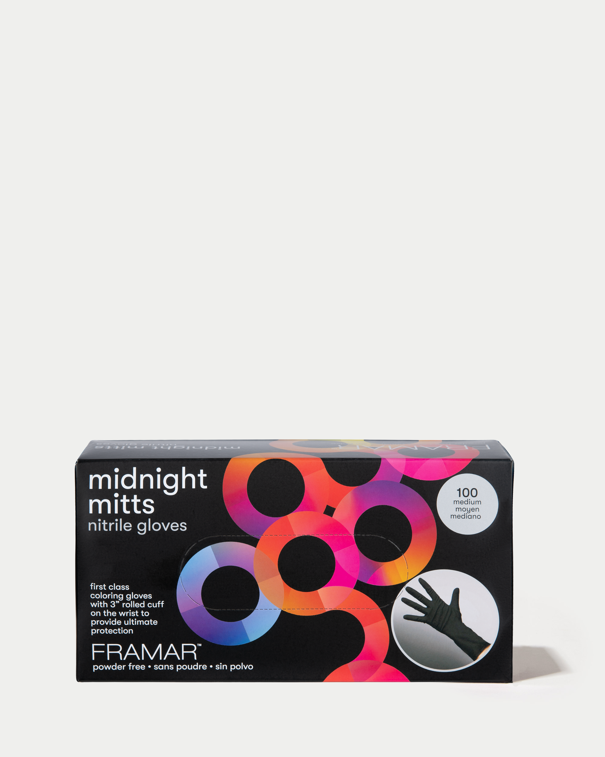 Framar Midnight Mitts Black Nitrile Gloves | Disposable Gloves