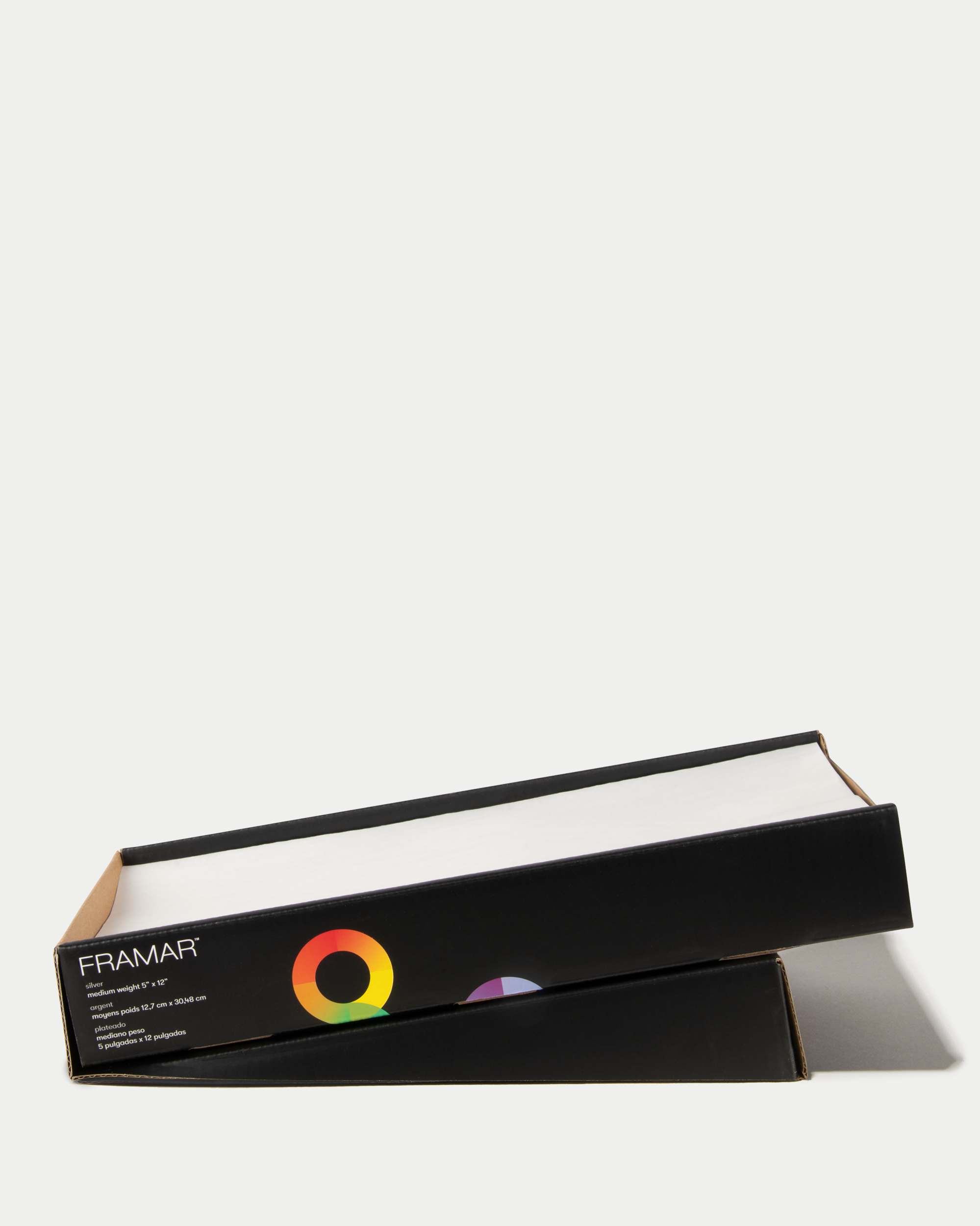 Framar 5x12 Silver Hair Foils | 500 Smooth Aluminum Foil Sheets