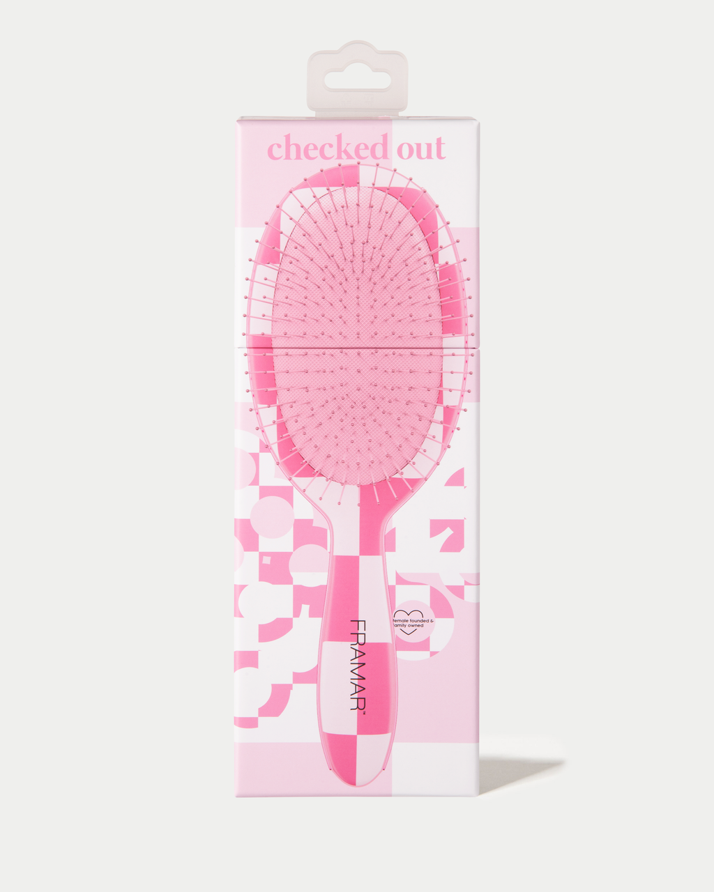 Checked Out Pink - Detangle Brush