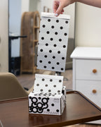 5x11 Pop Up - Black & White Dots