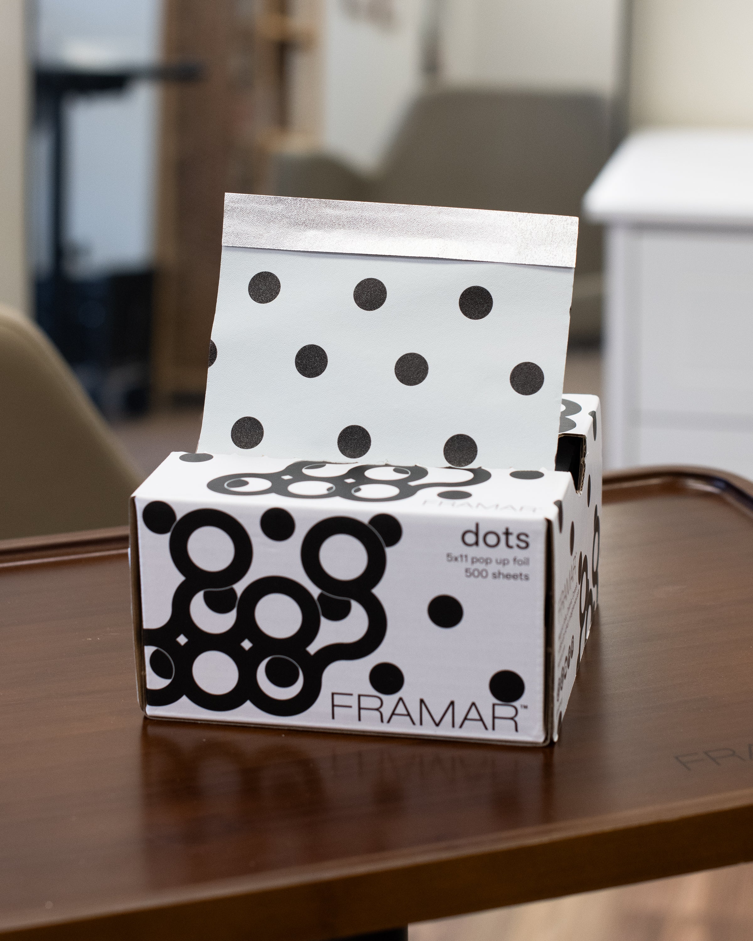 5x11 Pop Up - Black & White Dots