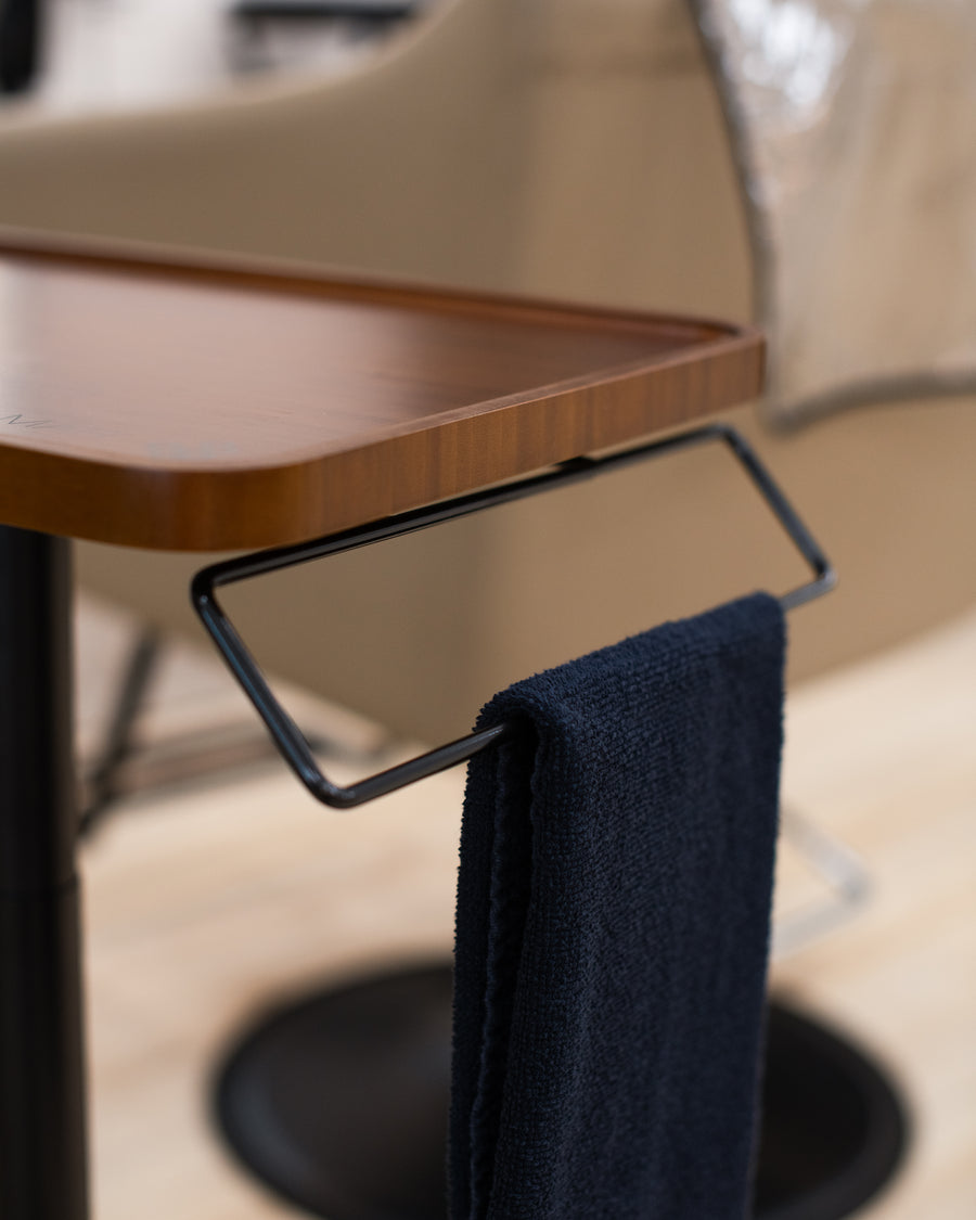 Built-in towel holder