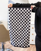 Checked Out Salon Towels - Black & White