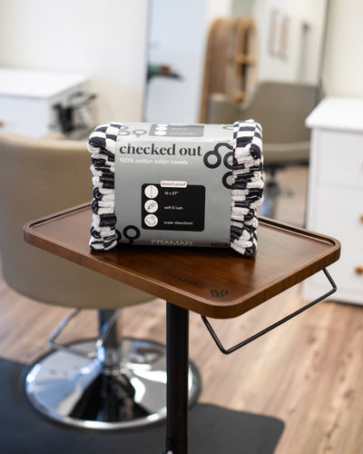 Checked Out Salon Towels - Black & White-hover