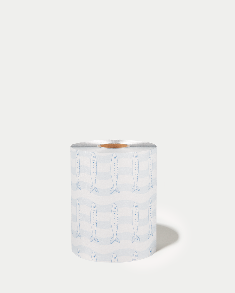 Embossed Roll - Blue Sardine