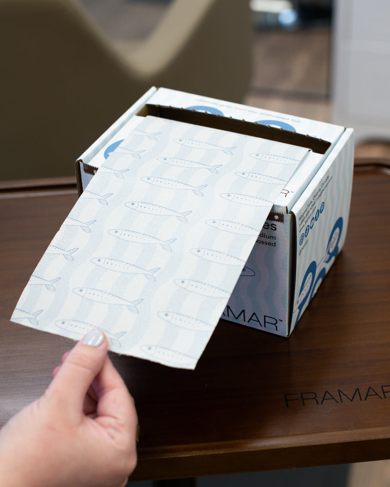 Embossed Roll - Blue Sardine