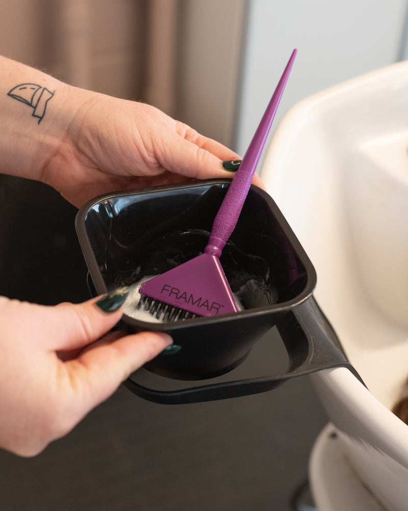 Toning Tub setup at the shampoo bowl