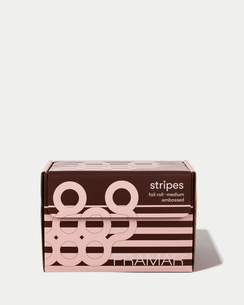 Embossed Roll Pink Chocolate Stripes