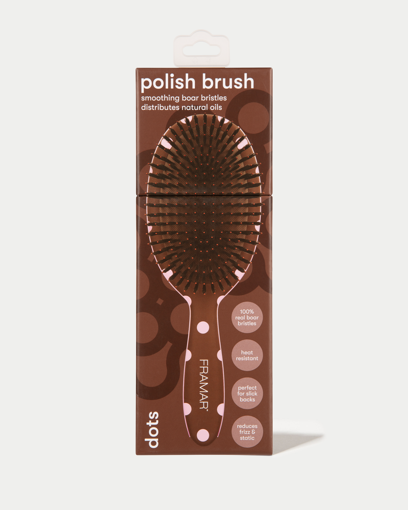 Polish Brush Chocolate Polka Dots