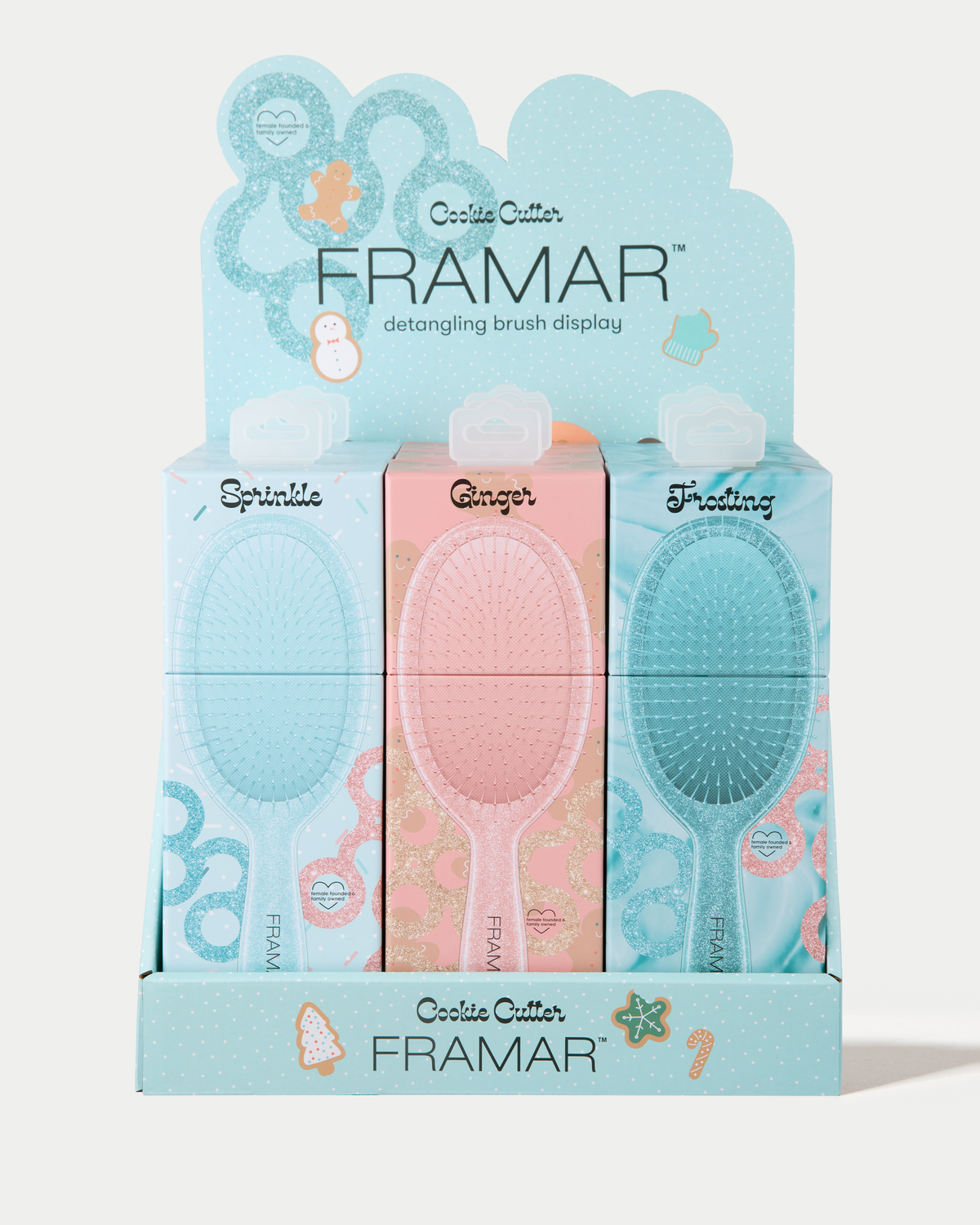 Cookie Cutter - Detangle Brush 9pc Display