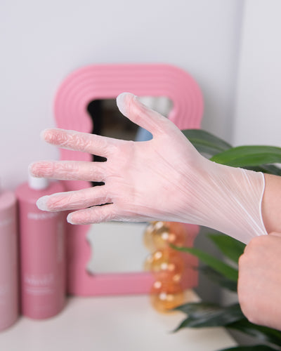 FRAMAR Bleach Blender Microfiber Gloves – Hair Dye Gloves, Pink