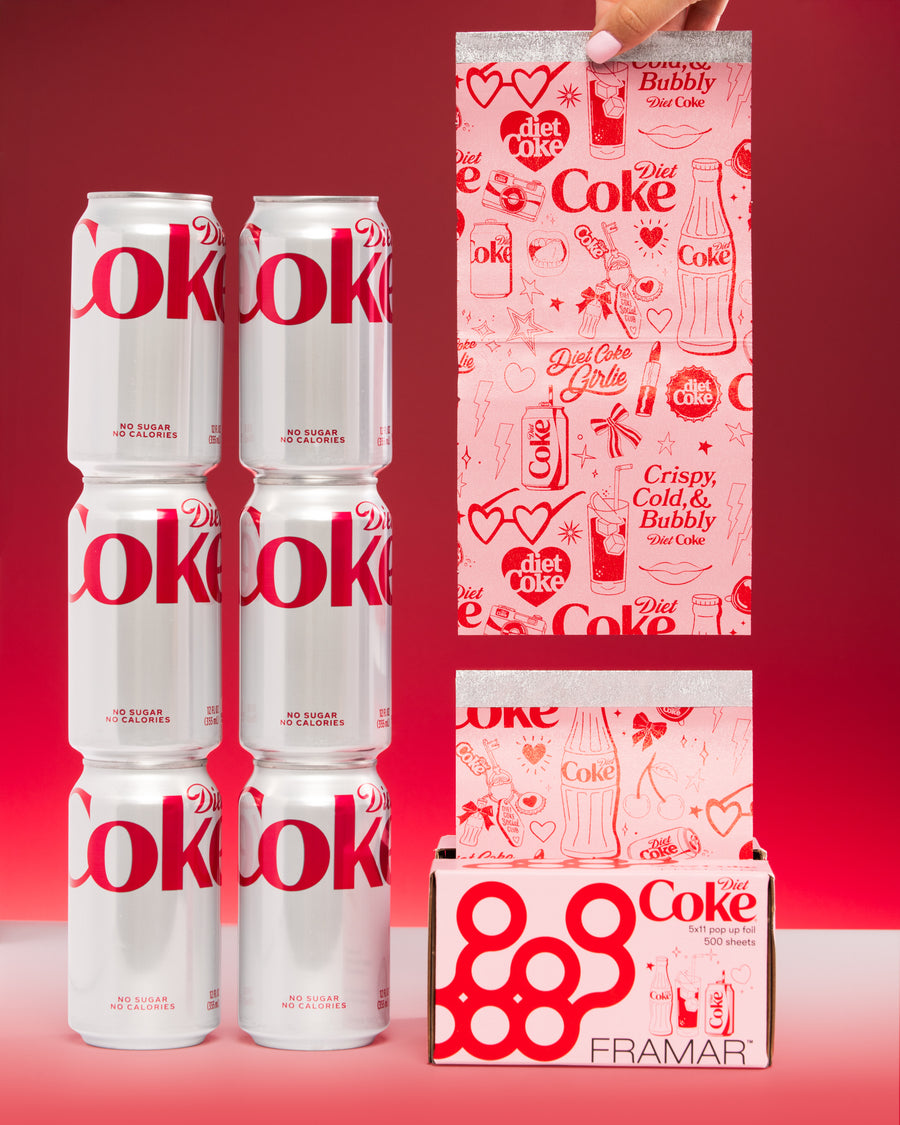 Diet Coke® by Framar foil drop product