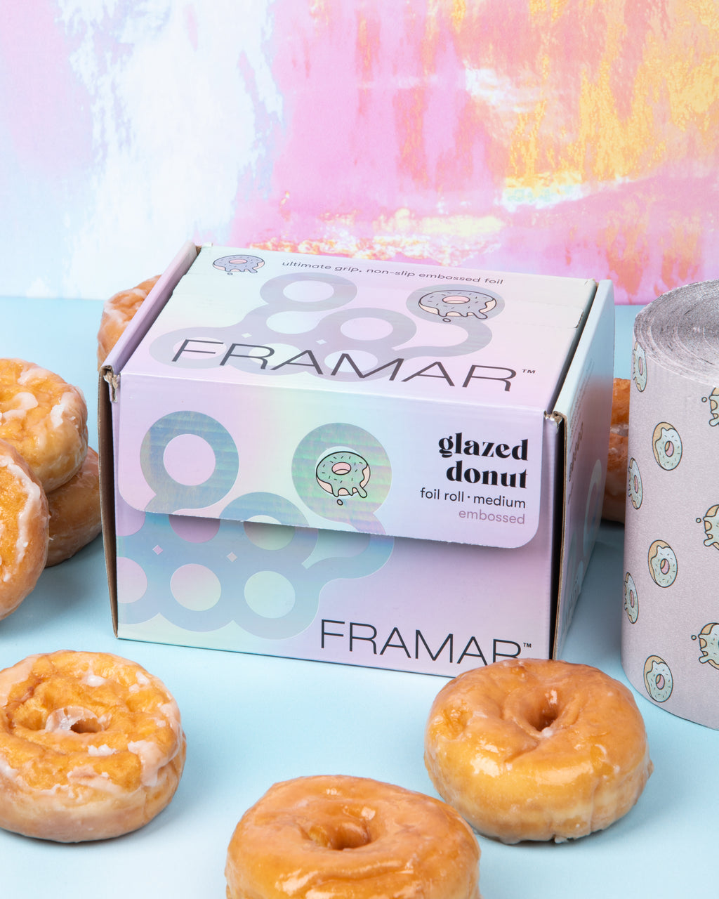Framar Glazed Donut Embossed Foil Roll 320ft - 2401FR02