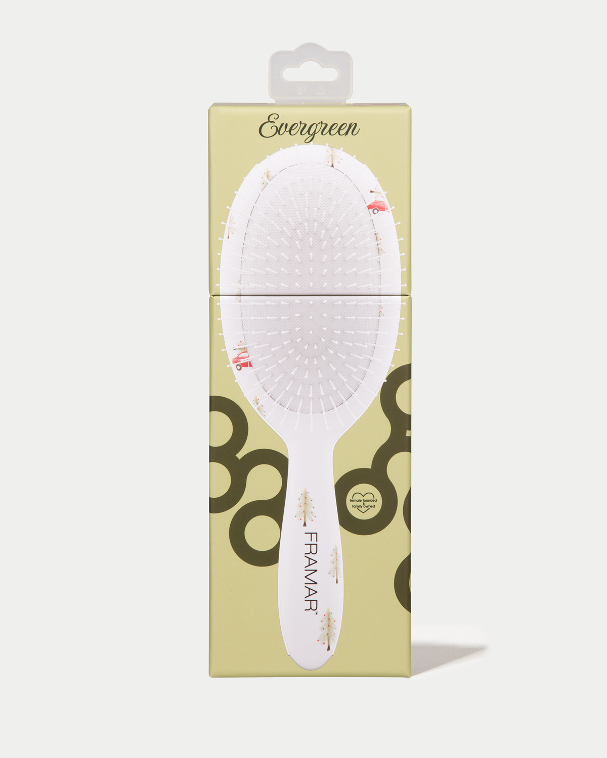 Holly Days - Evergreen Detangle Brush