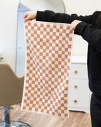 Checked Out Salon Towels - Beige & White