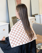 Checked Out Salon Towels - Beige & White