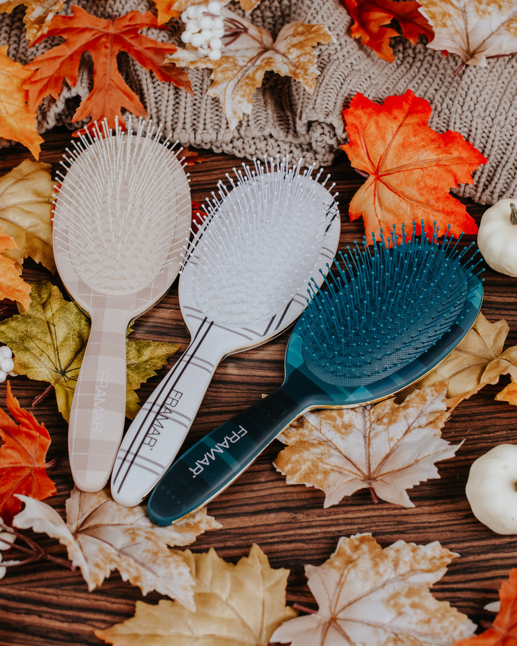 Plaid Hair Day - 9pc Detangle Brush Display