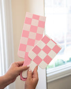 Pink and White Checked Out - Paddle Pack