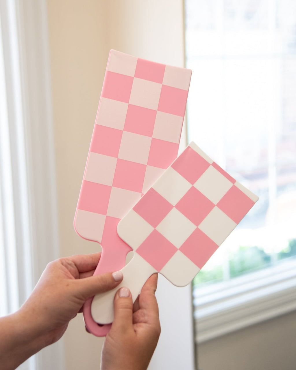 Pink and White Checked Out - Paddle Pack