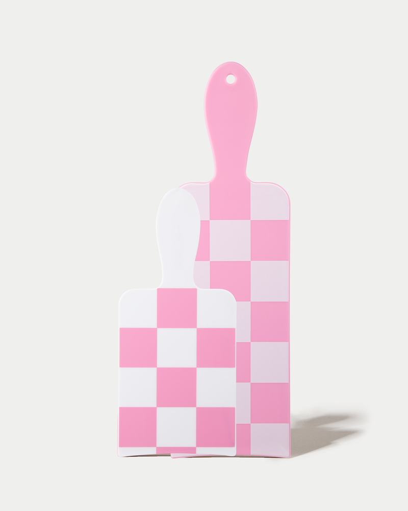 Pink and White Checked Out - Paddle Pack