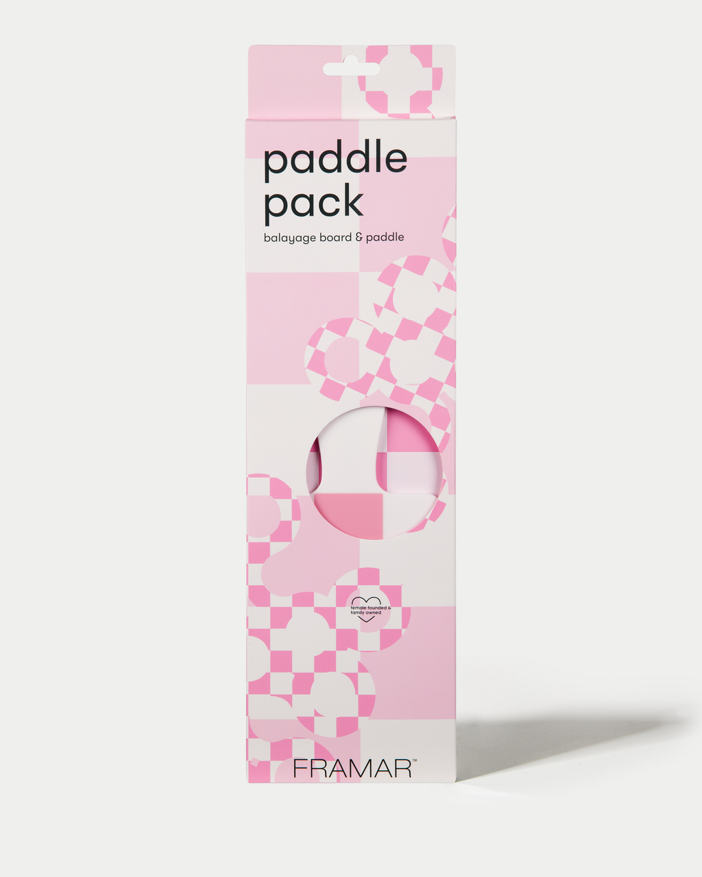 Pink and White Checked Out - Paddle Pack
