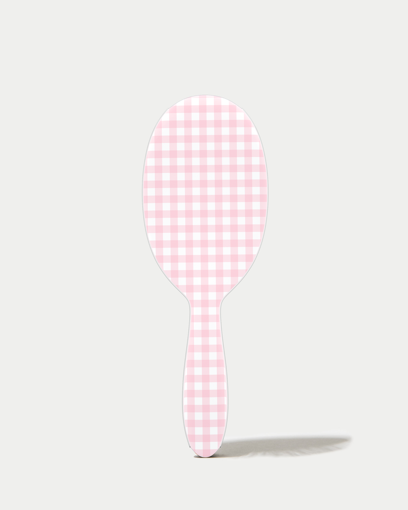 Pink Gingham - Detangle Brush