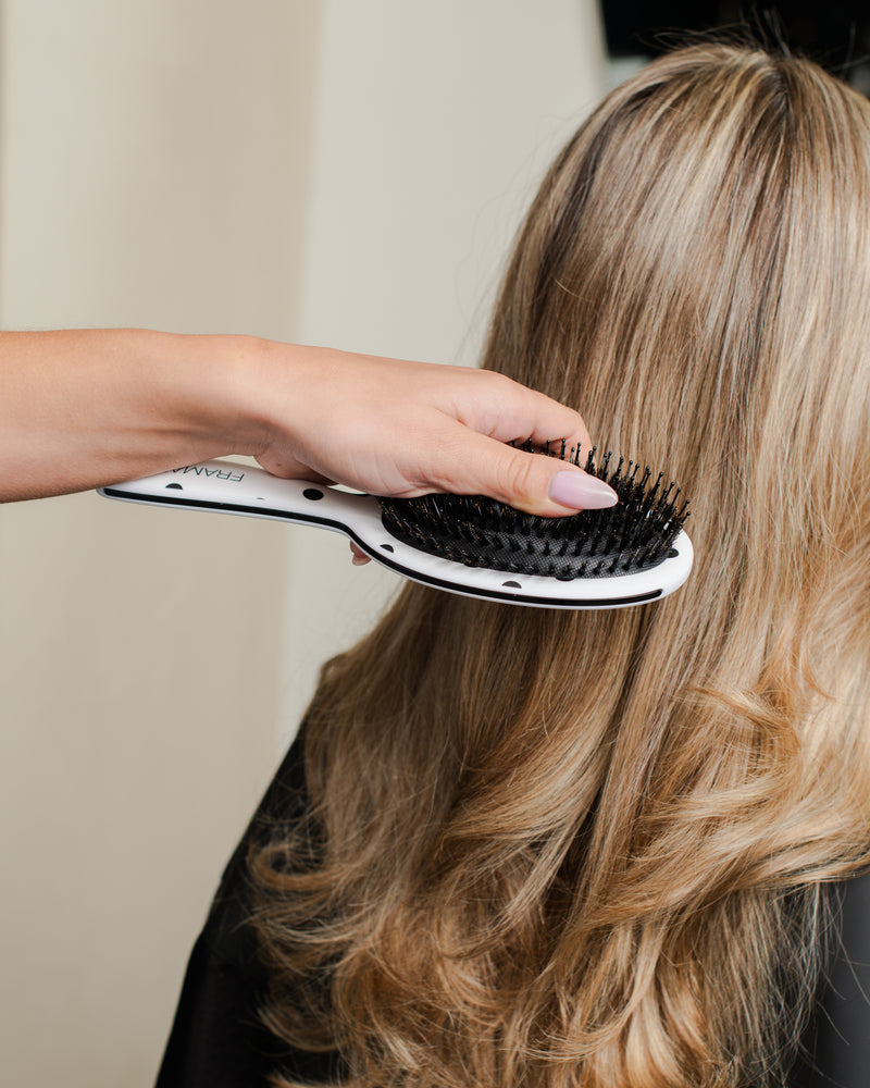 Polish Brush Black and White Polka Dots