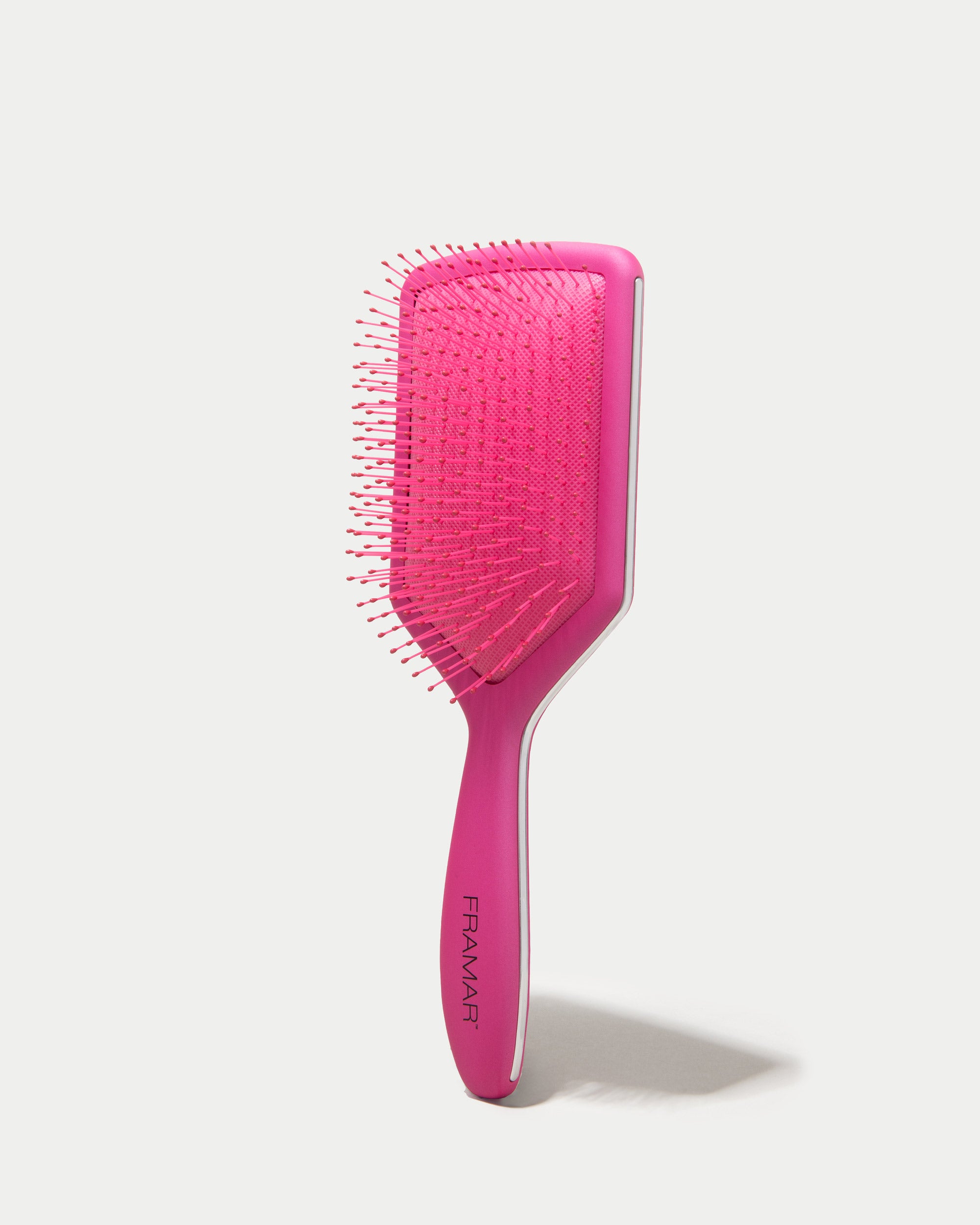 Framar Pink Paddle Brush, Detangling Brush, Curly Hair Brush