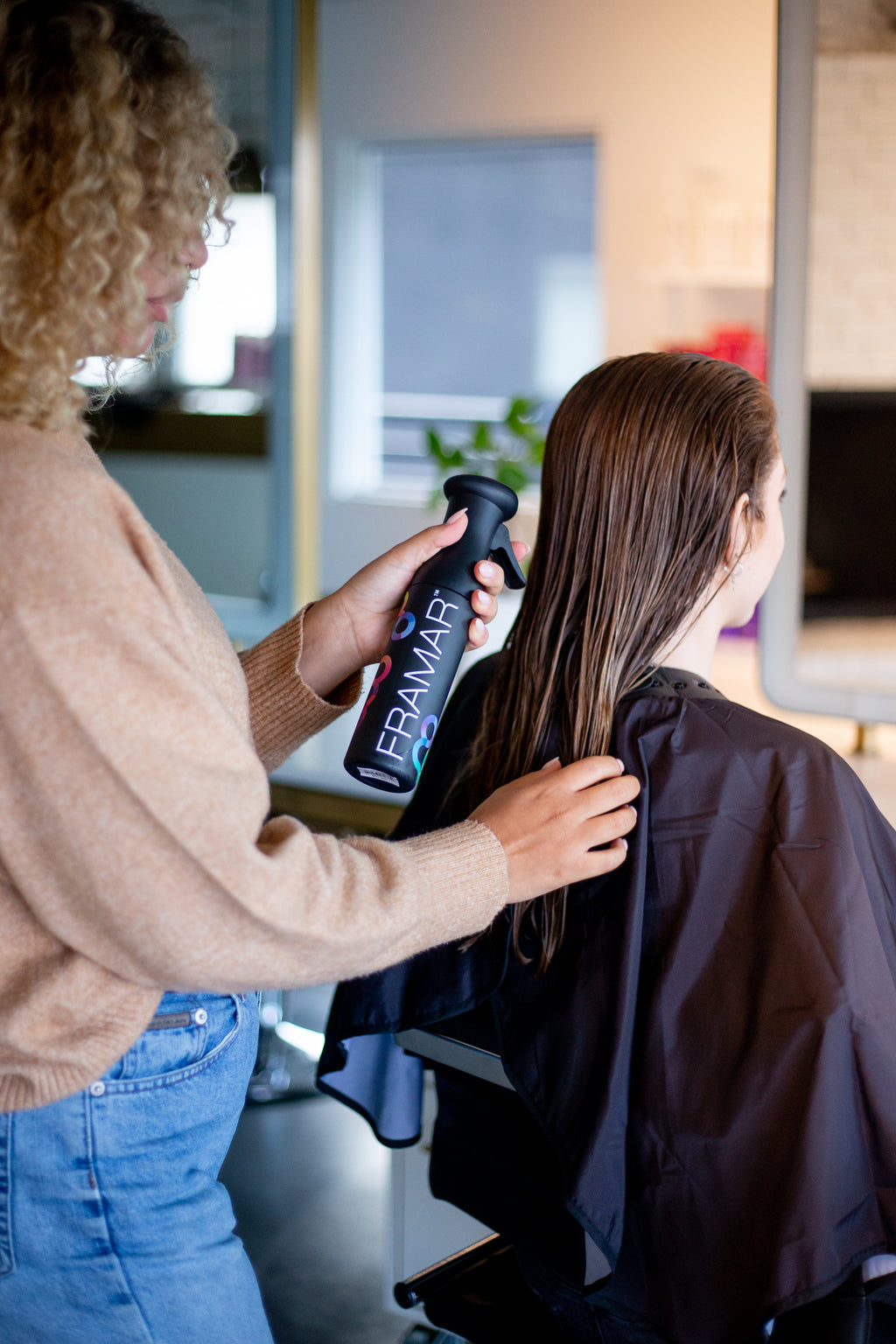 FRAMAR Premium Hair Spray Bottle – Spray Bottle For Hair, Fine Mist Spray  Bottle, Mister Spray Bottle, Hairstylist Must Haves, That Girl Aesthetic