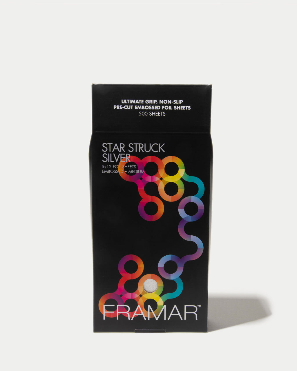 Framar 5x12 Star Struck Silver Embossed Pre Cut Aluminum Foil Sheets