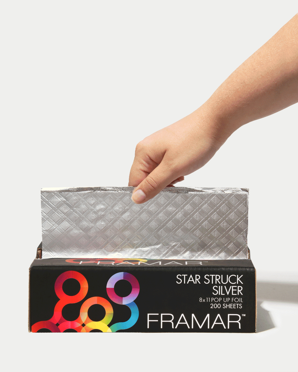 Framar Star Struck Silver 5x11 Pop Up Foil 500 Sheets