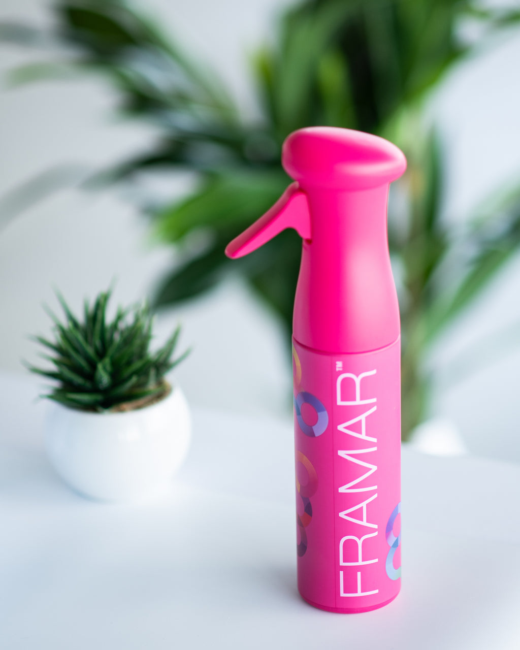 Framar Pink Premium Hair Spray Bottle Continuous Mist, Water Spray Bottle for