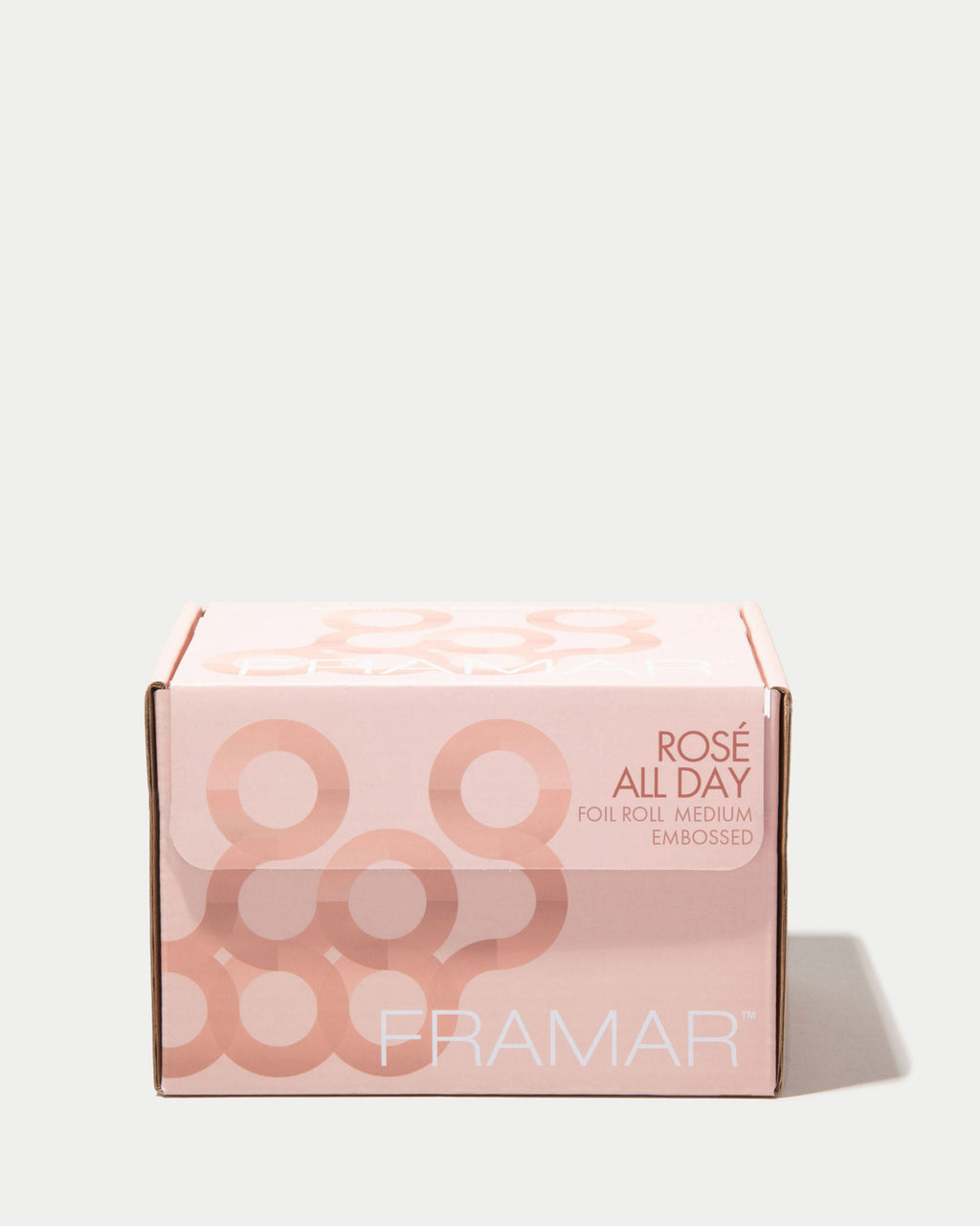 Framar Rosé All Day Embossed Roll Aluminum Foil, Hair Foils for Highlighting - Medium 320 ft